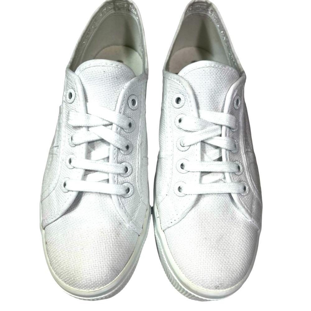 SUPERGA 2790  Platform Sneaker in Optical White. Very Gently Worn.